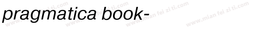 pragmatica book字体转换